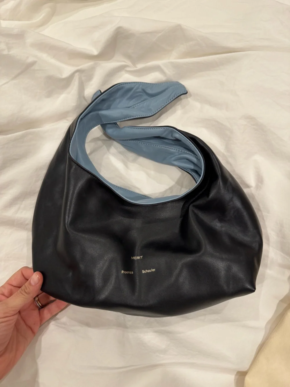 Proenza Schouler Black and Blue Hobo Bag - Picture 2 of 6